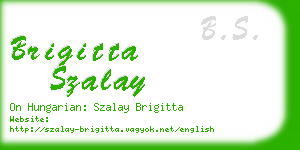 brigitta szalay business card